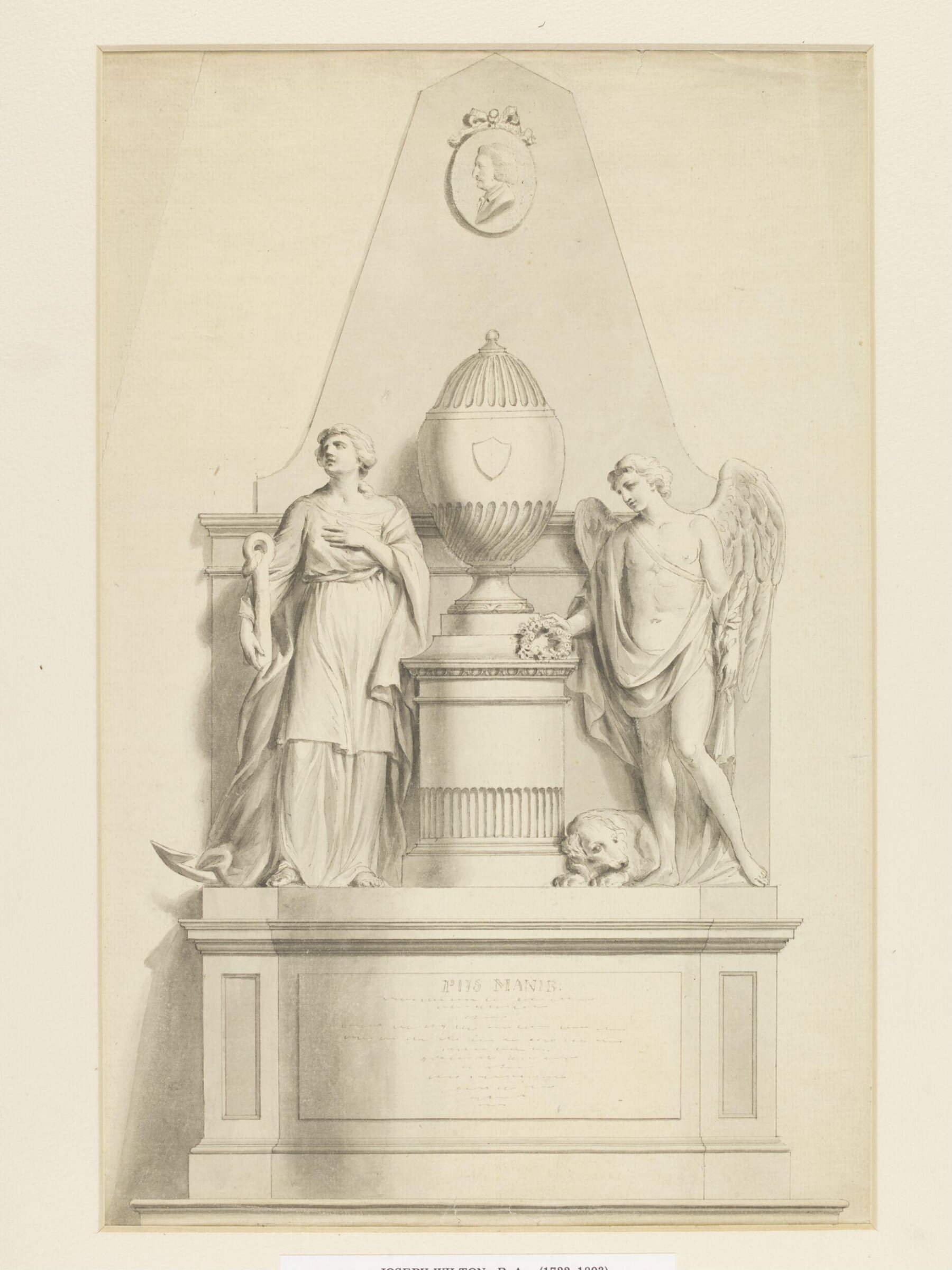 Drawing, Joseph Wilton, 18th century
