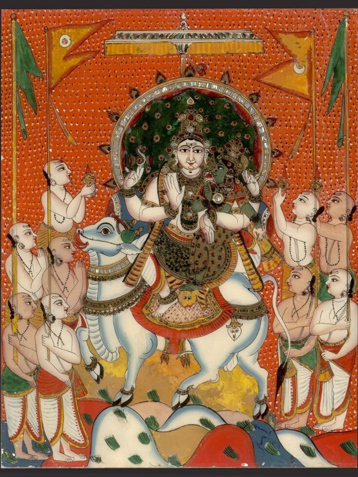 One of four paintings of Hindu deities. top image