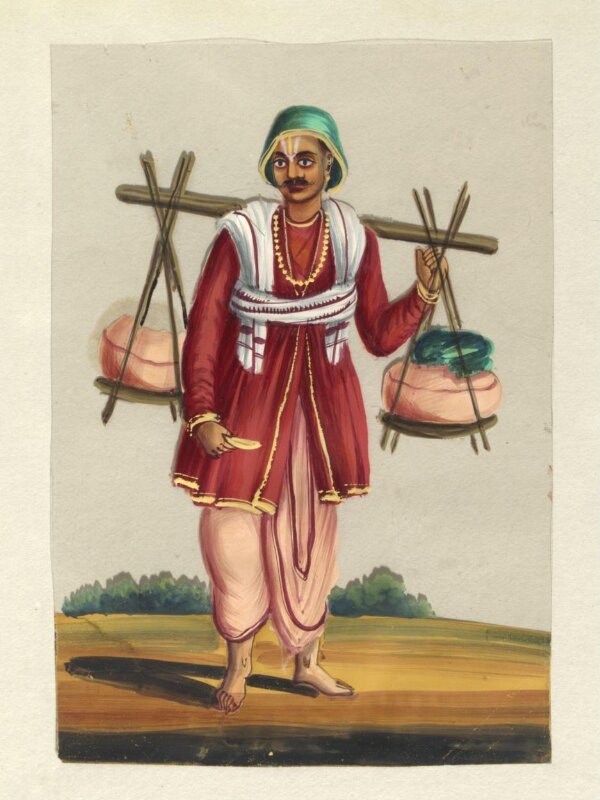 One of twelve paintings depicting occupations.
