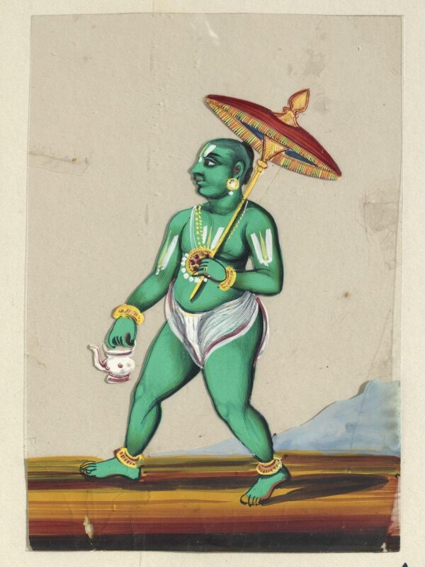 One of five paintings of Hindu deities.