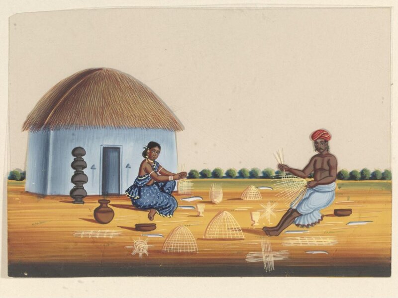 One of eleven paintings of occupations