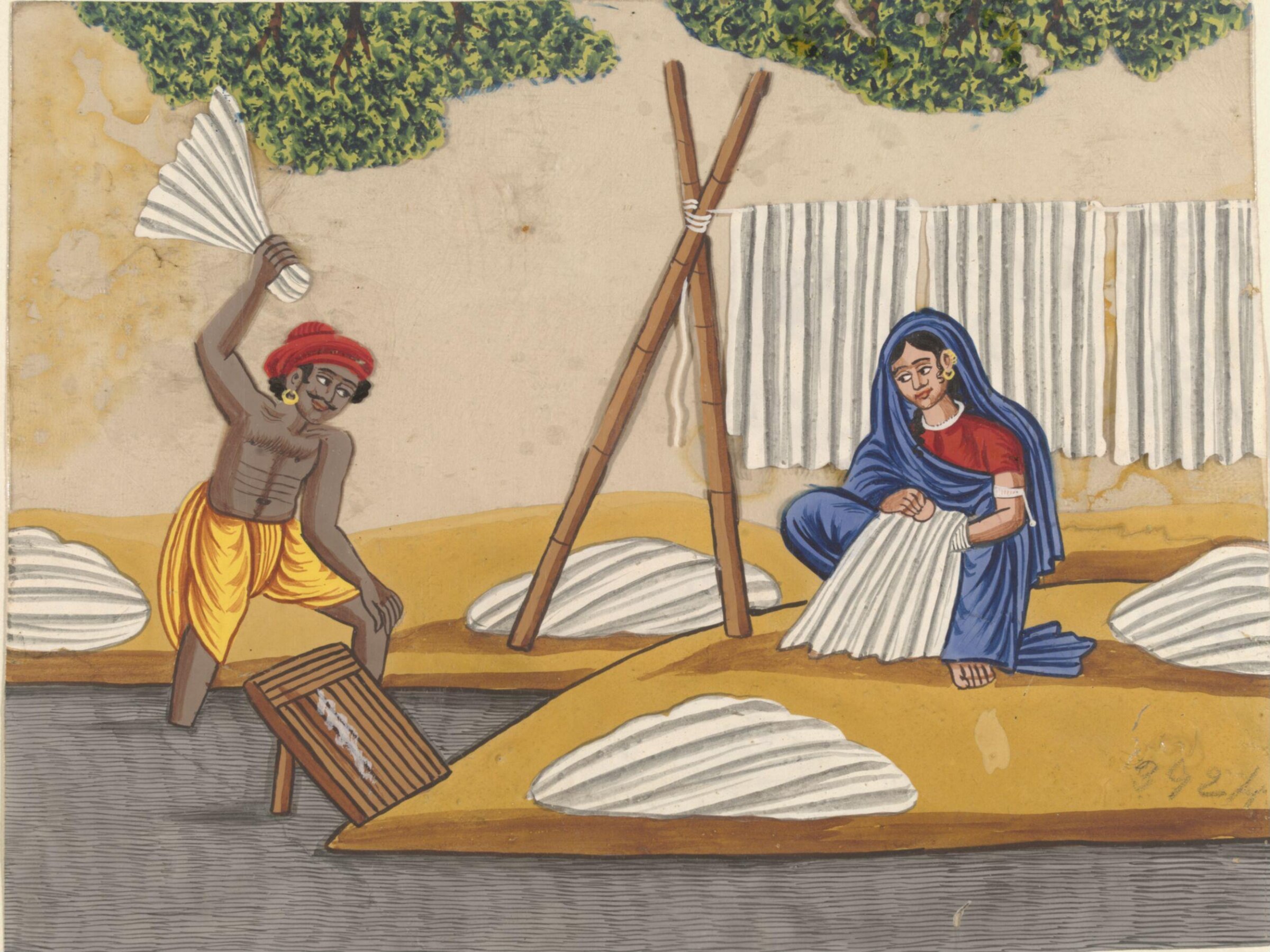 One of eleven paintings of occupations., ca.1870
