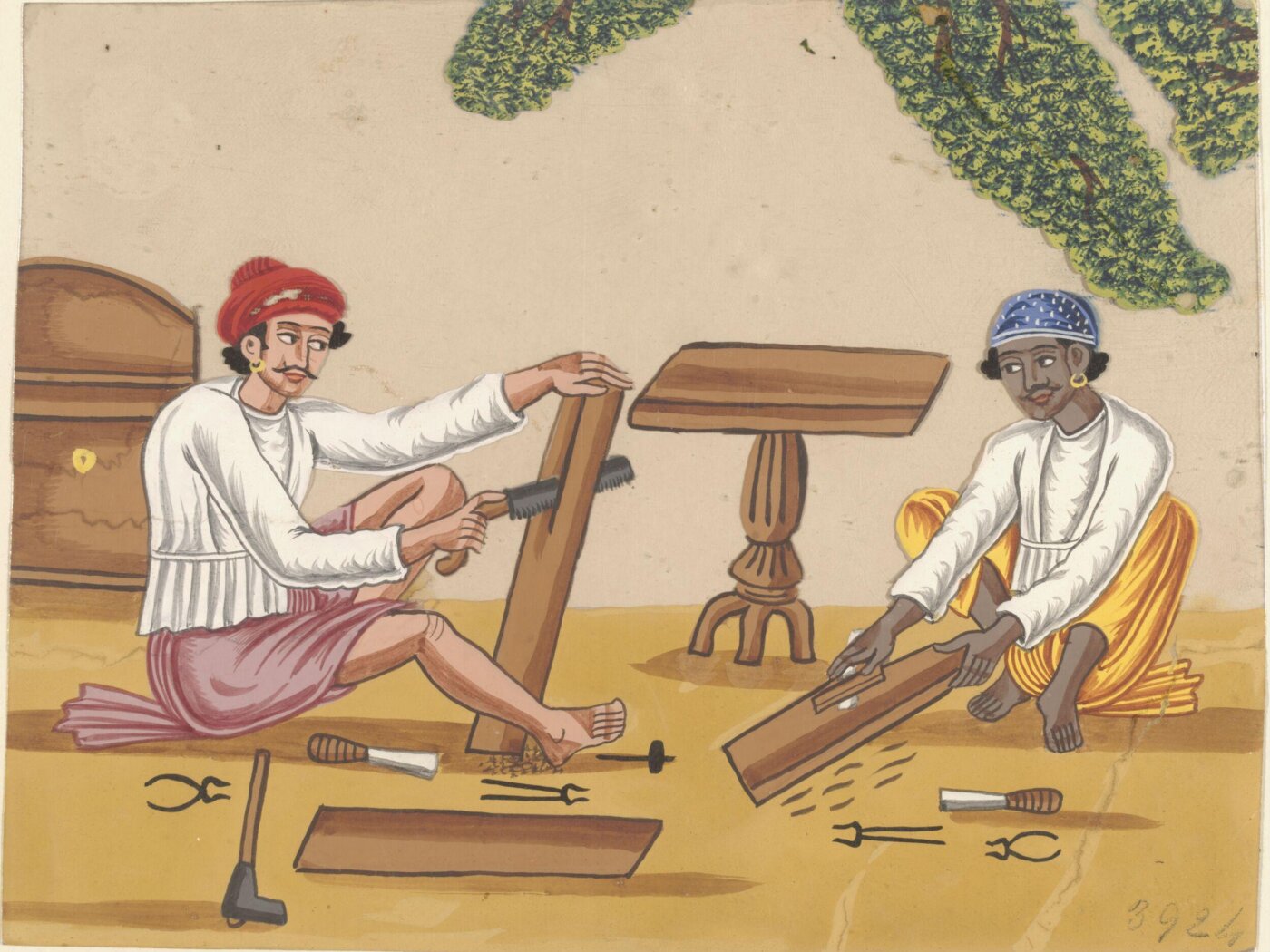 Unknown, One of eleven paintings of occupations.