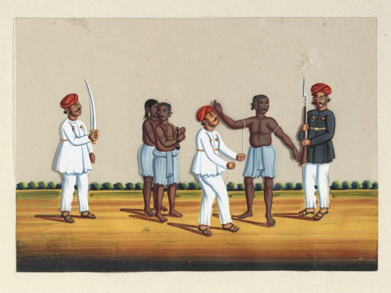 One of eleven paintings of occupations