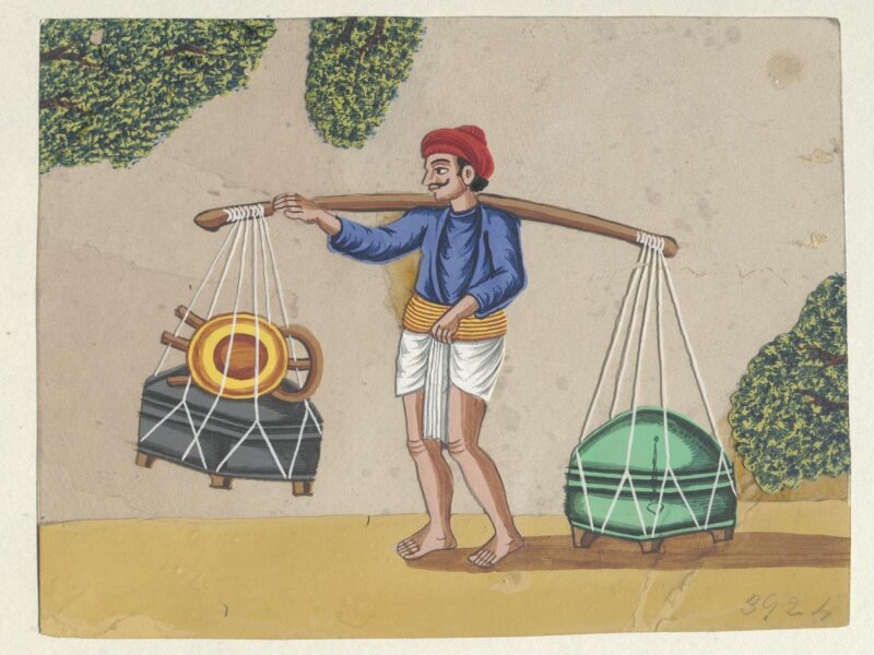 One of eleven paintings of occupations.