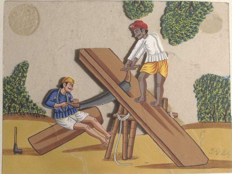 One of eleven paintings of occupations.