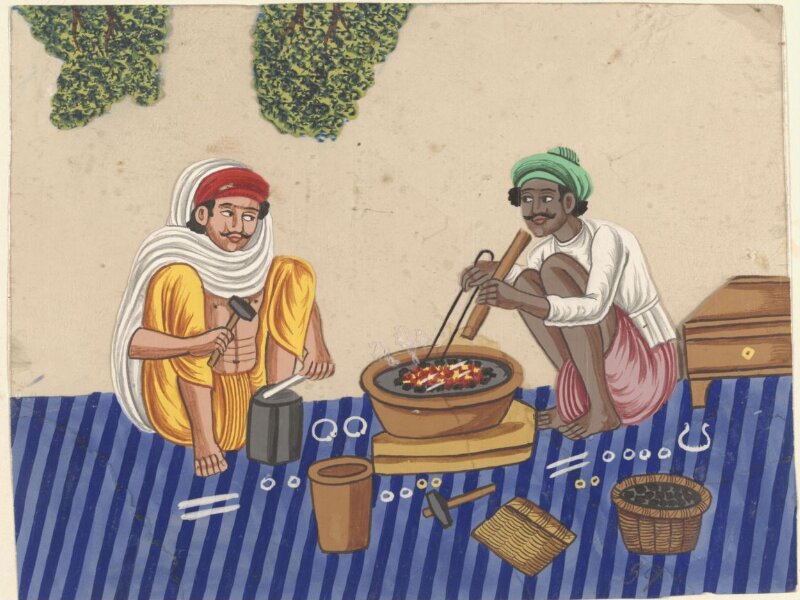 One of eleven paintings of occupations.