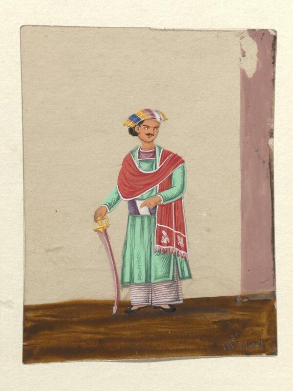 One of seventeen paintings of occupations, especially domestic servants.