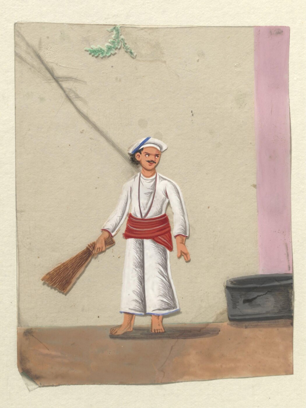 Unknown, One of seventeen paintings of occupations, especially domestic servants.