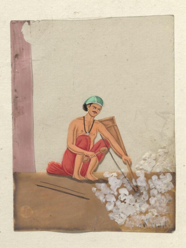 One of seventeen paintings of occupations, especially domestic servants.