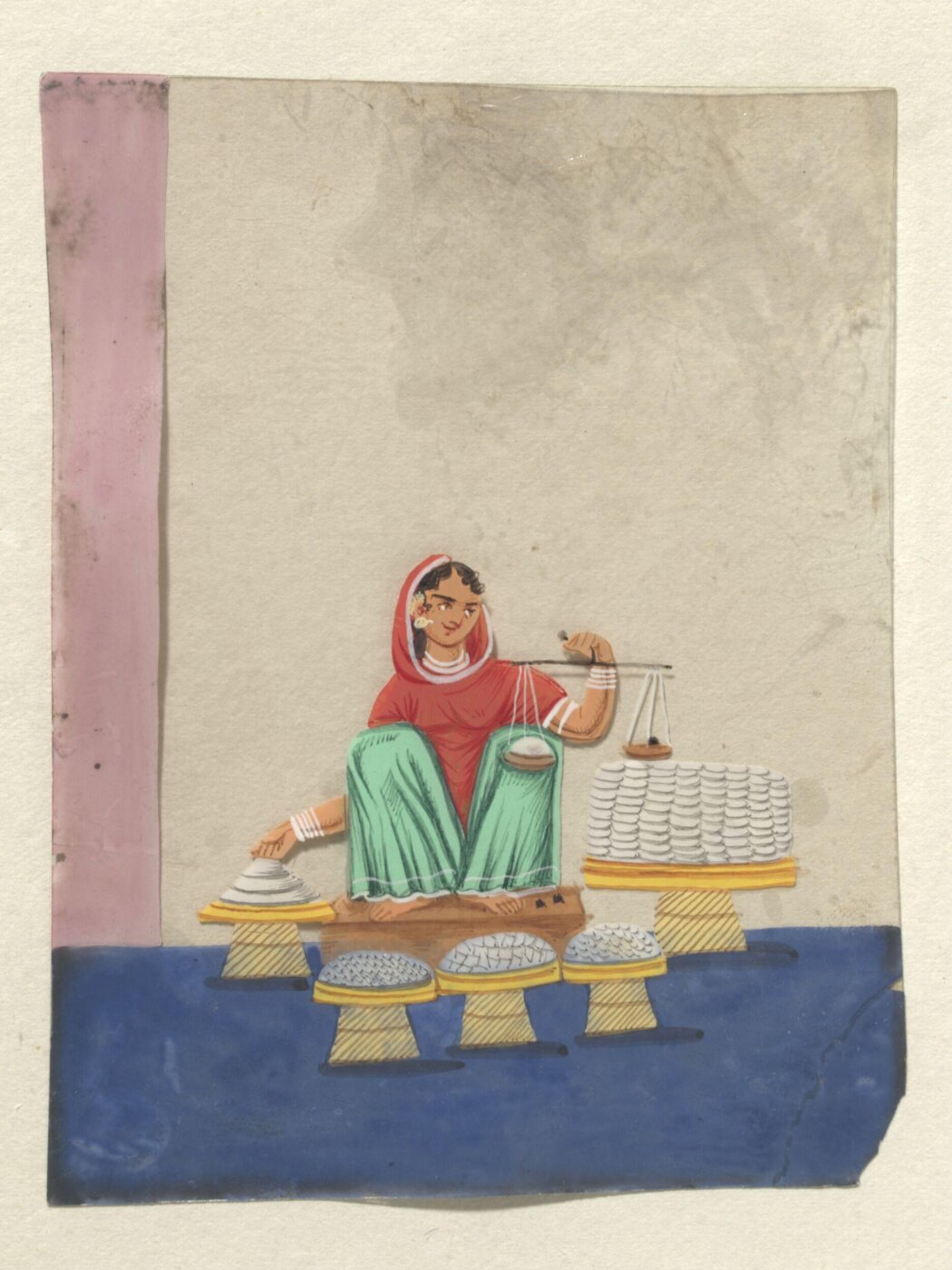 Unknown, One of seventeen paintings of occupations, especially domestic servants.
