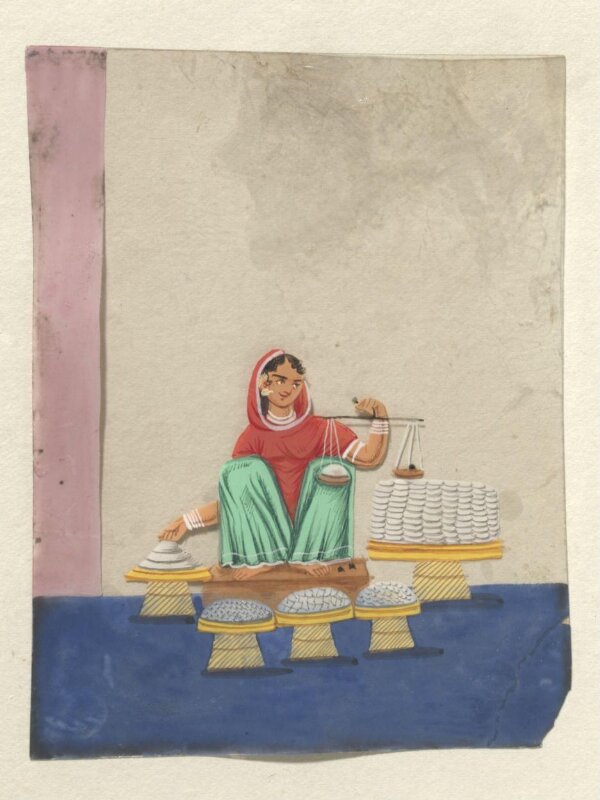 One of seventeen paintings of occupations, especially domestic servants.