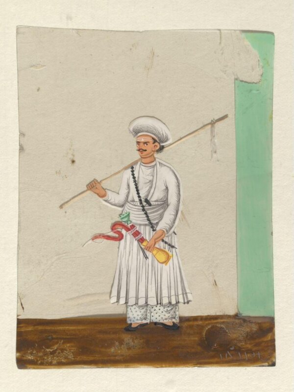 One of seventeen paintings of occupations, especially domestic servants.