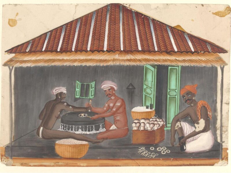 One of ten drawings of shops.