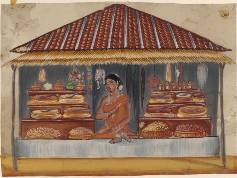 One of ten drawings of shops.