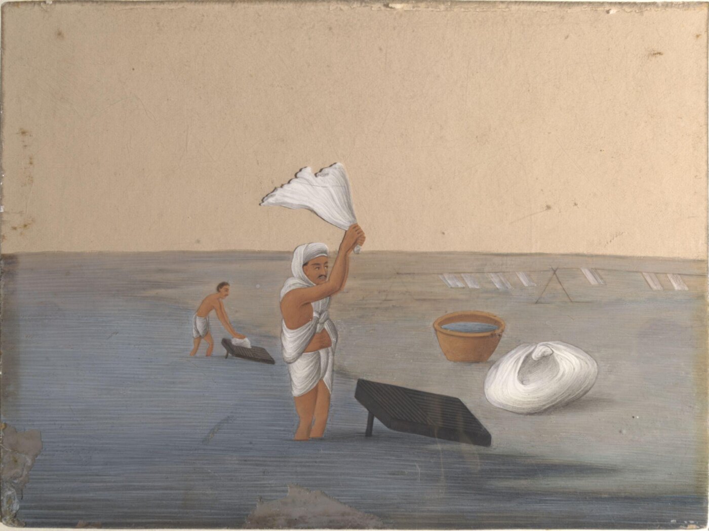 Unknown, One of Seventeen paintings of domestic servants and tradesmen