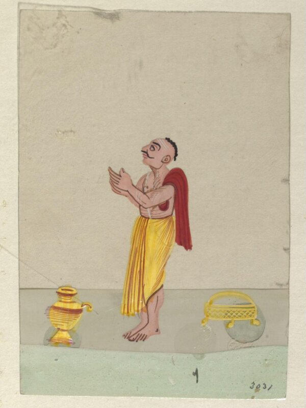 Twelve drawings of unidentified ascetics and mendicants.