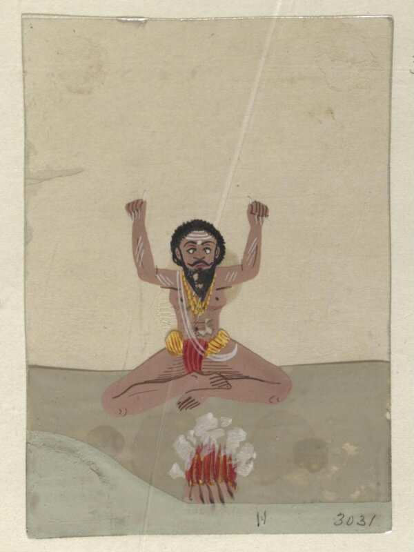 Twelve drawings of unidentified ascetics and mendicants.