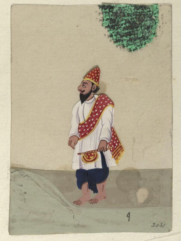 Twelve drawings of unidentified ascetics and mendicants.