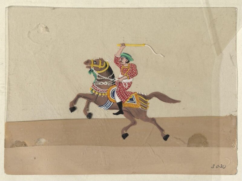 One of twelve drawings depicting methods of transport