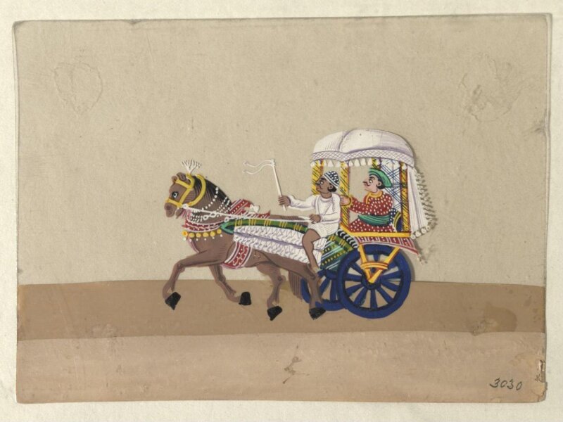 One of Twelve drawings depicting methods of transport