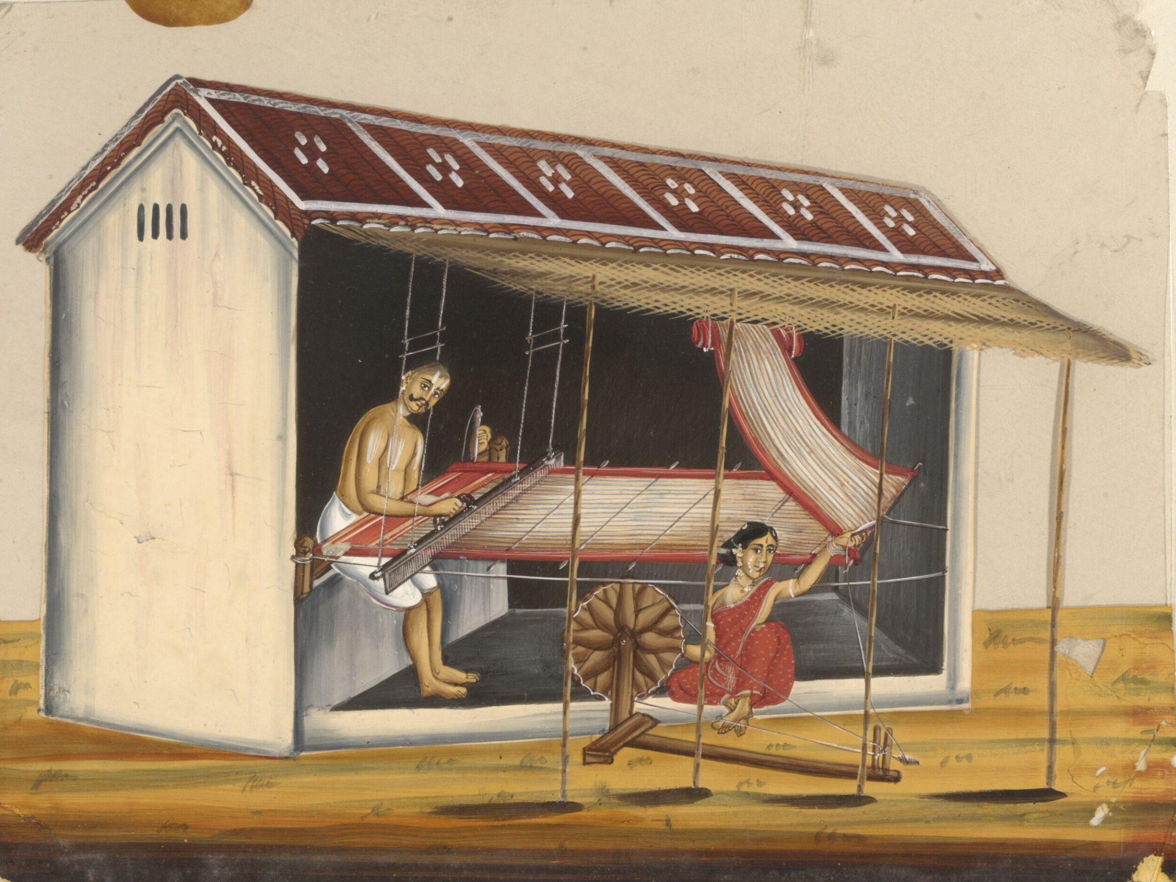 One of eleven paintings depicting craftsmen and their shops., ca. 1860