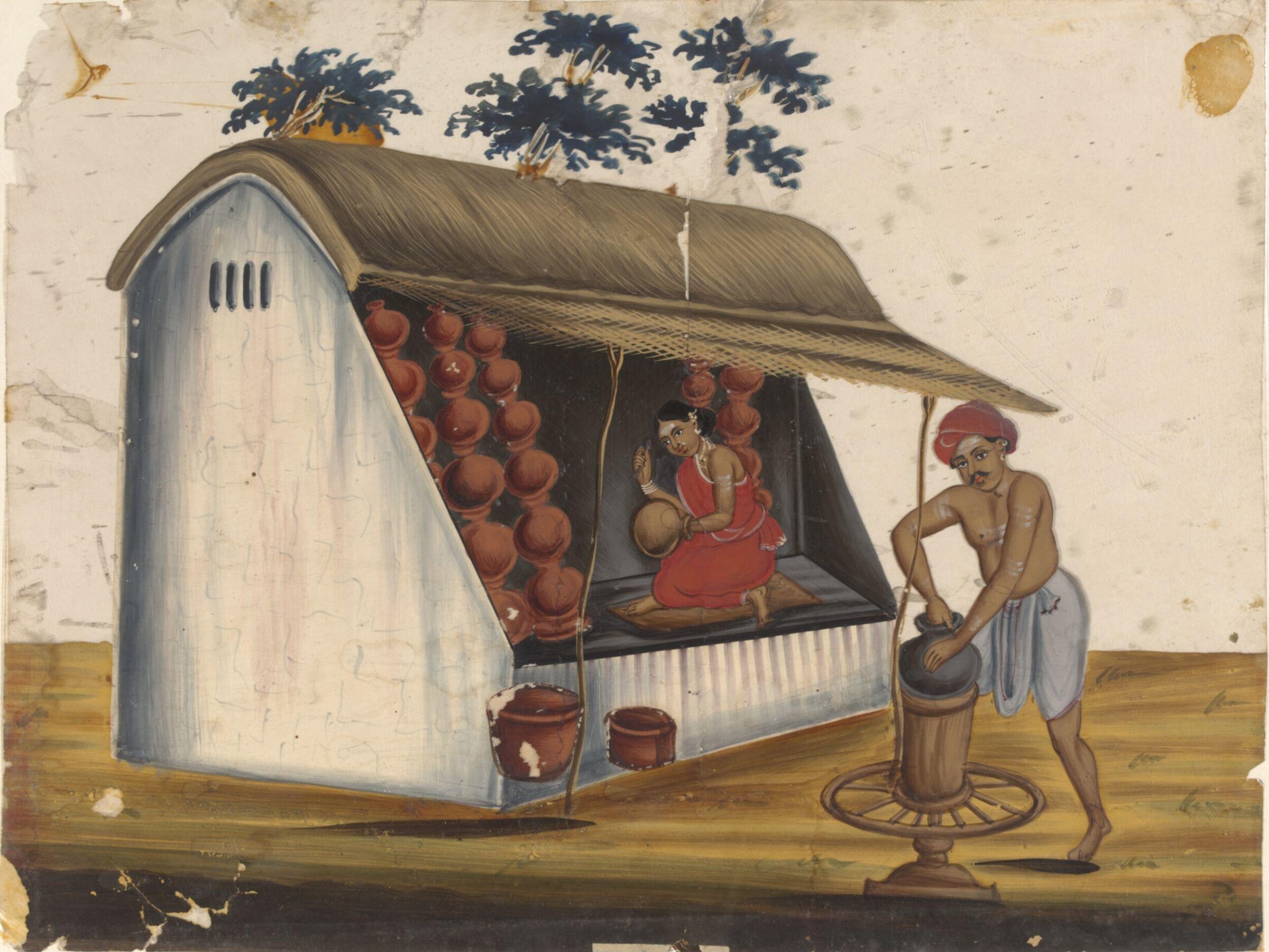 One of ten drawings of shops., ca. 1860