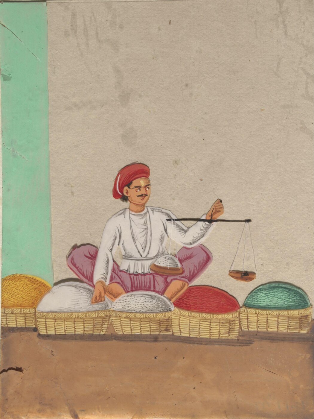 Unknown, One of seventeen paintings of occupations, especially domestic servants.