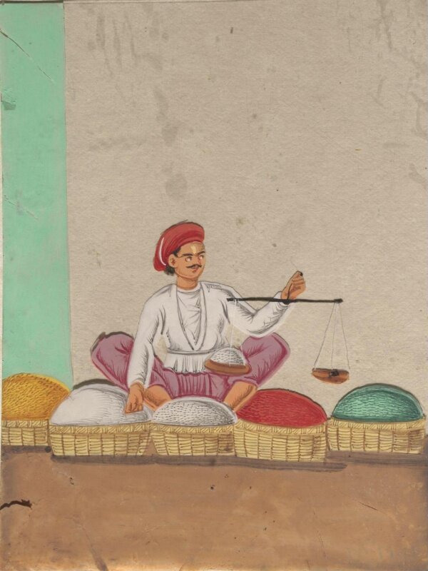One of seventeen paintings of occupations, especially domestic servants.