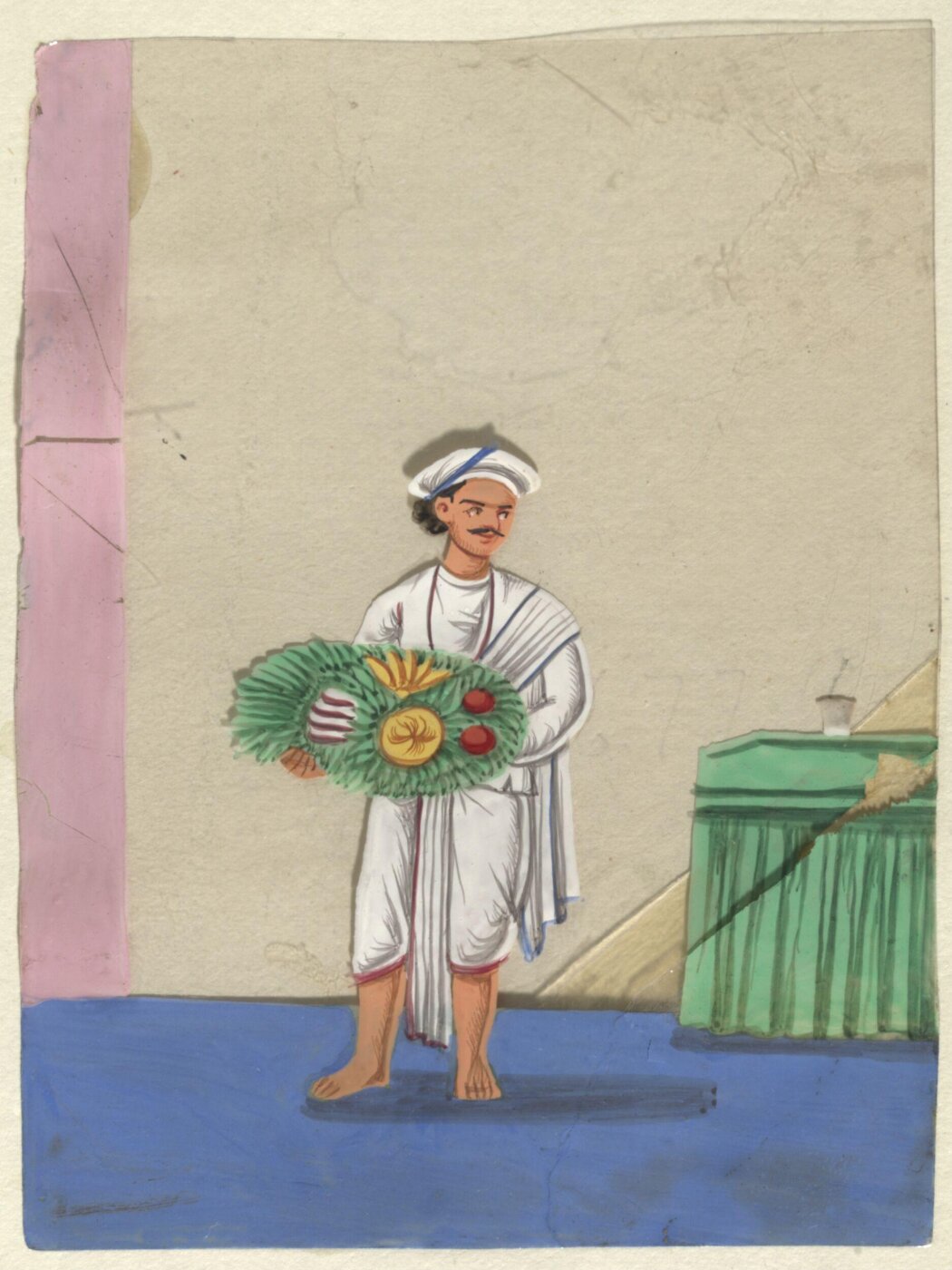 Unknown, One of seventeen paintings of occupations, especially domestic servants.