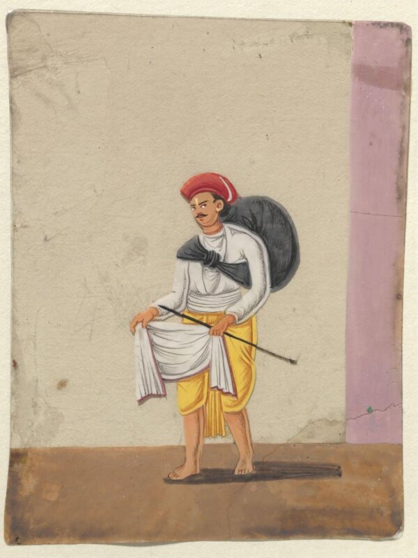 One of seventeen paintings of occupations, especially domestic servants.