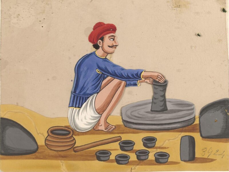 One of eleven paintings of occupations.