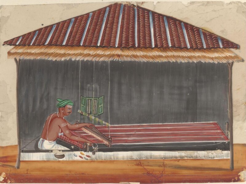 One of eleven paintings depicting craftsmen and their shops.