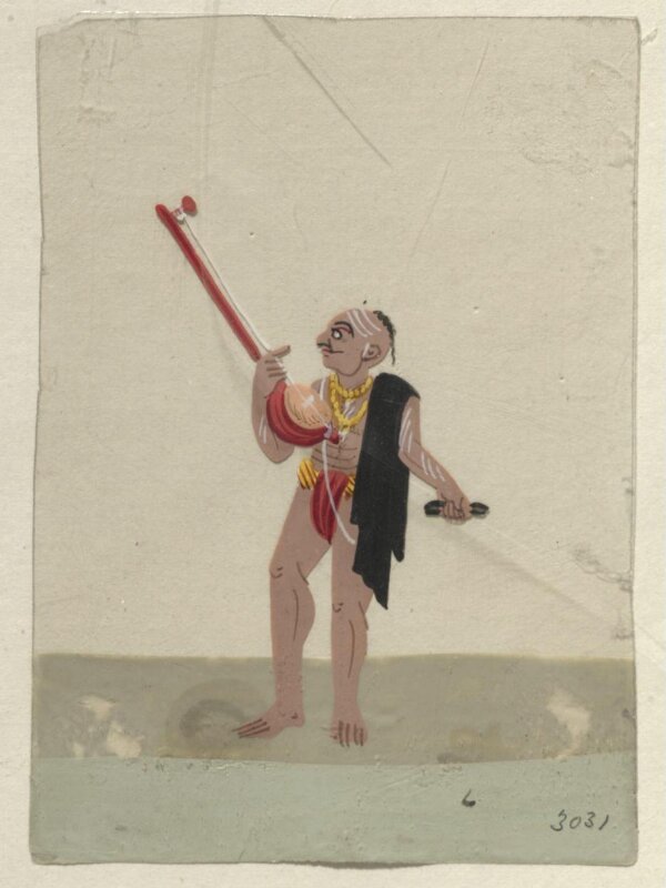 Twelve drawings of unidentified ascetics and mendicants.