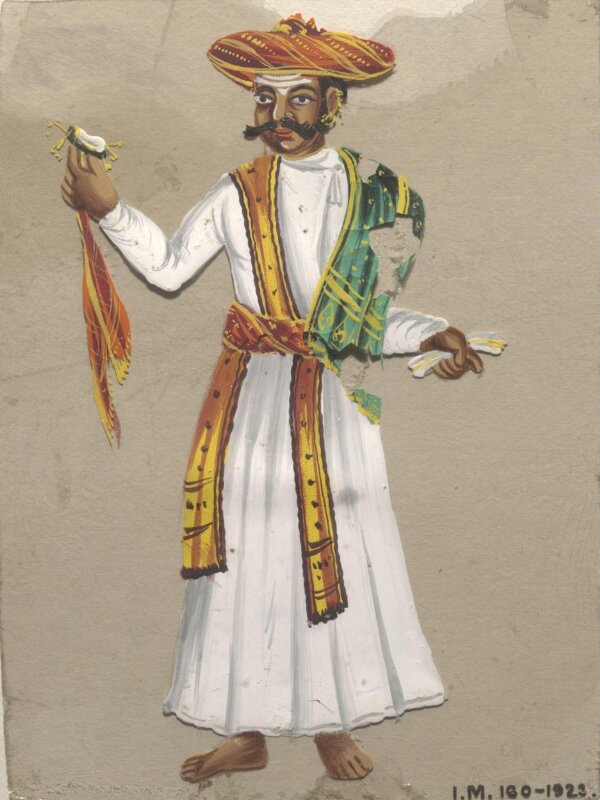 One of twenty-eight paintings, fifteen depicting occupations, thirteen depicting deities.