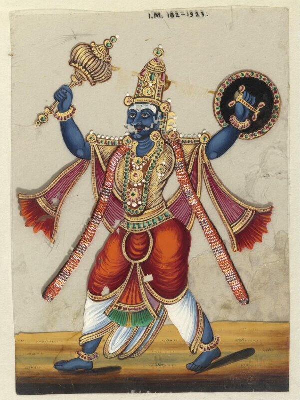 One of twenty-eight paintings, fifteen depicting occupations, thirteen depicting deities.