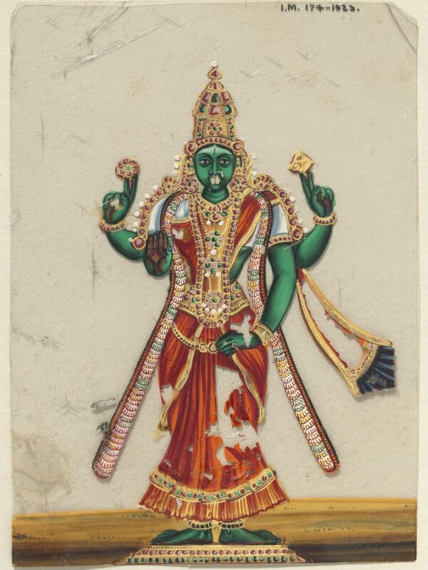 One of twenty-eight paintings, fifteen depicting occupations, thirteen depicting deities.