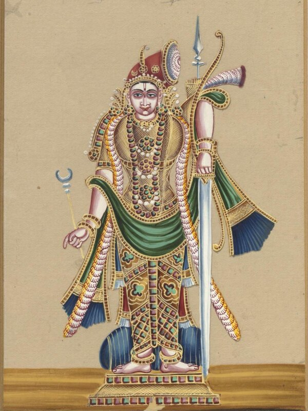 One of twenty-eight paintings, fifteen depicting occupations, thirteen depicting deities.