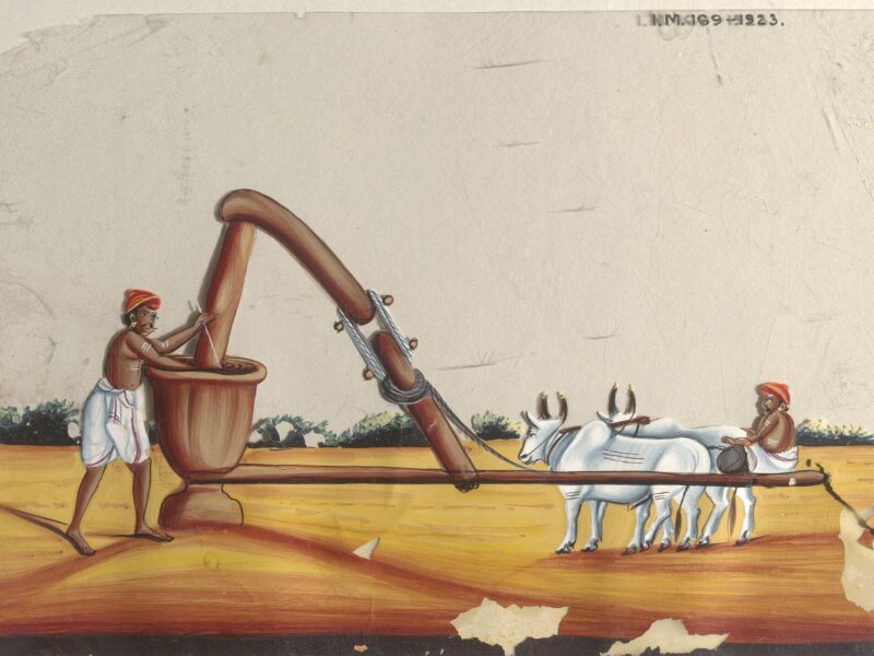 One of twenty-eight paintings, fifteen depicting occupations, thirteen depicting deities.