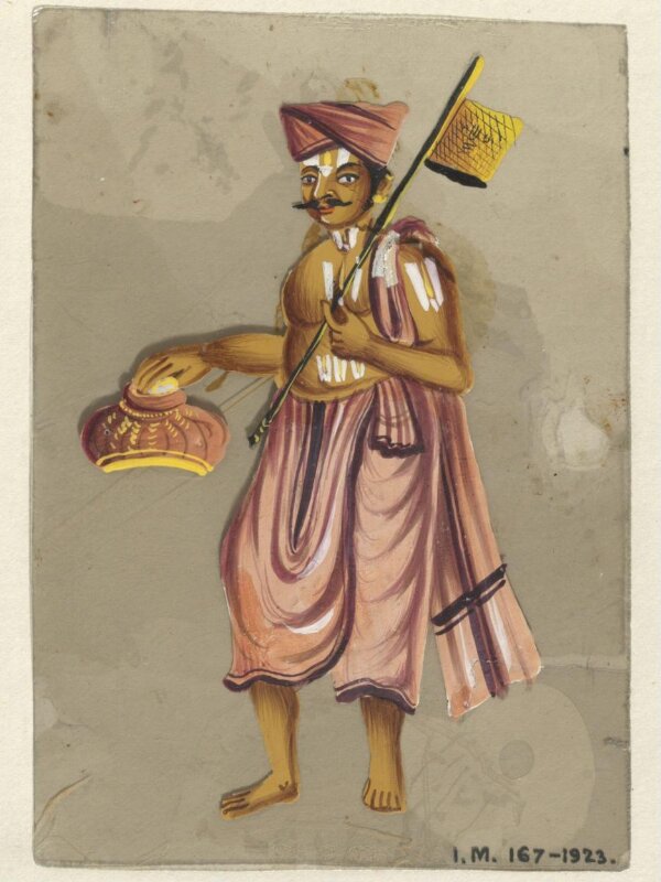 One of twenty-eight paintings, fifteen depicting occupations, thirteen depicting deities.