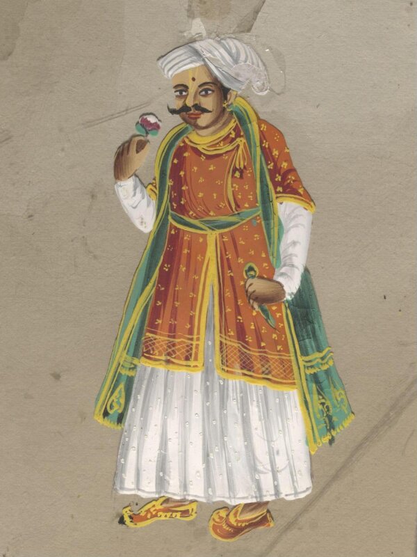 One of twenty-eight paintings, fifteen depicting occupations, thirteen depicting deities.