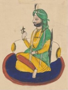 One of five drawings of Sikh heroes thumbnail 1