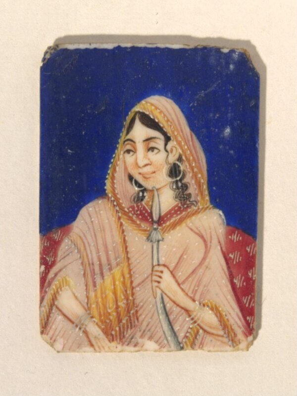 One of twenty-seven portraits on ivory of rulers and historical personages of the nineteenth century.