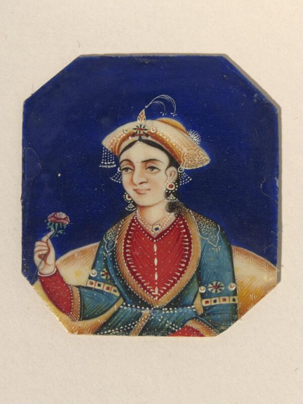 One of twenty-seven portraits on ivory of rulers and historical personages of the nineteenth century.