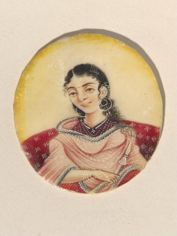 One of twenty-seven portraits on ivory of rulers and historical personages of the nineteenth century.