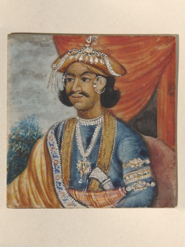 One of twenty-seven portraits on ivory of rulers and historical personages of the nineteenth century.