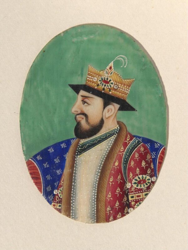 One of twenty-seven portraits on ivory of rulers and historical personages of the nineteenth century.
