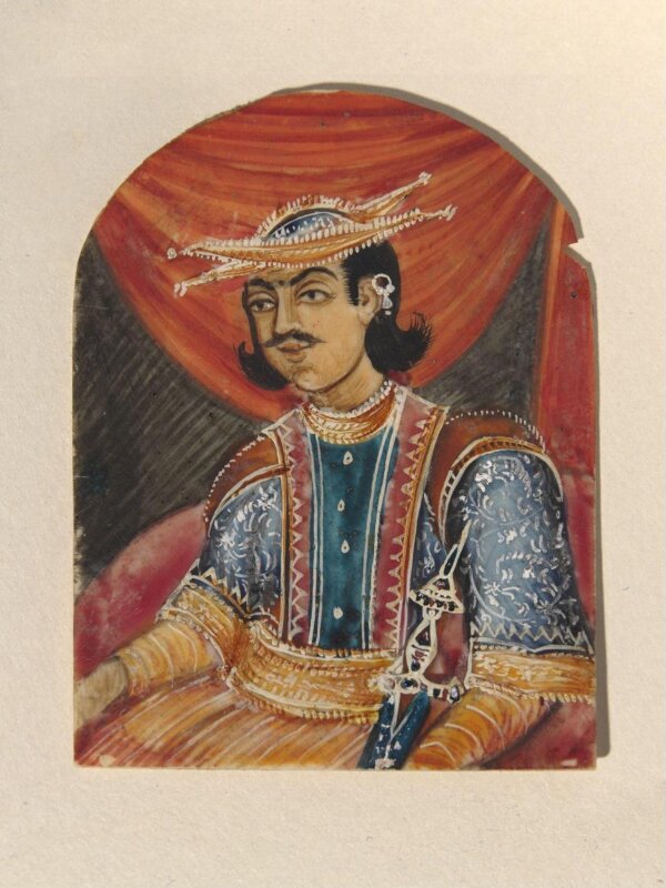 One of twenty-seven portraits on ivory of rulers and historical personages of the nineteenth century.