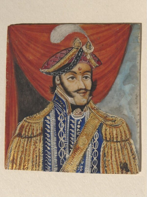 One of twenty-seven portraits on ivory of rulers and historical personages of the nineteenth century.