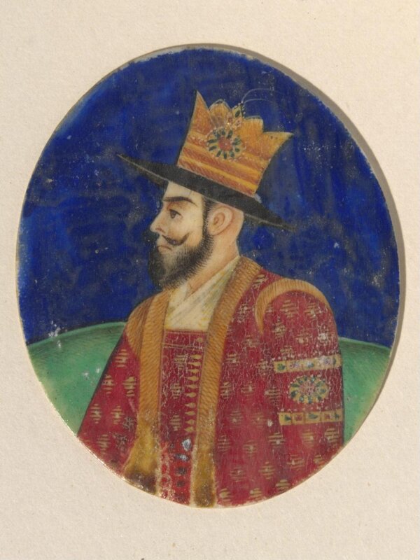 One of twenty-seven portraits on ivory of rulers and historical personages of the nineteenth century.